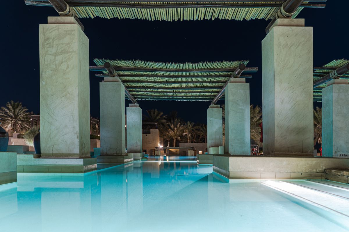 Le bassin intérieur du spa